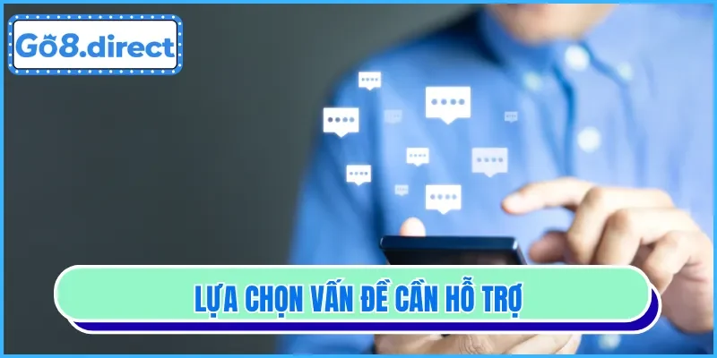 Chọn biểu tượng thích hợp để gặp tư vấn viên