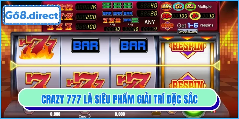 Crazy 777 là siêu phẩm giải trí đặc sắc